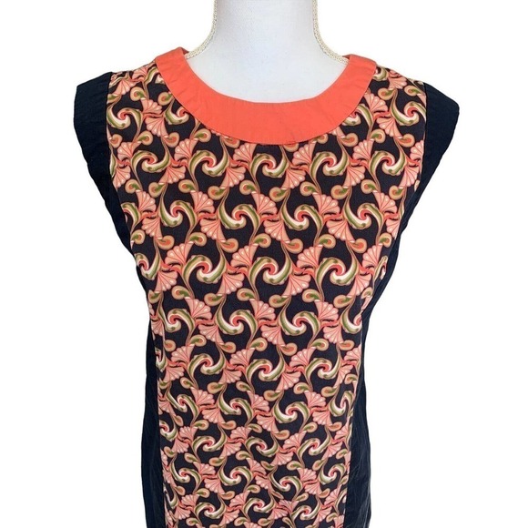The Webster Miami Dress Womens Size 6 Sleeveless Blue Orange Zipper Back - Picture 4 of 12